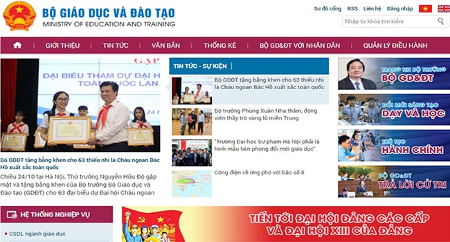Bộ Giáo dục và Đào tạo